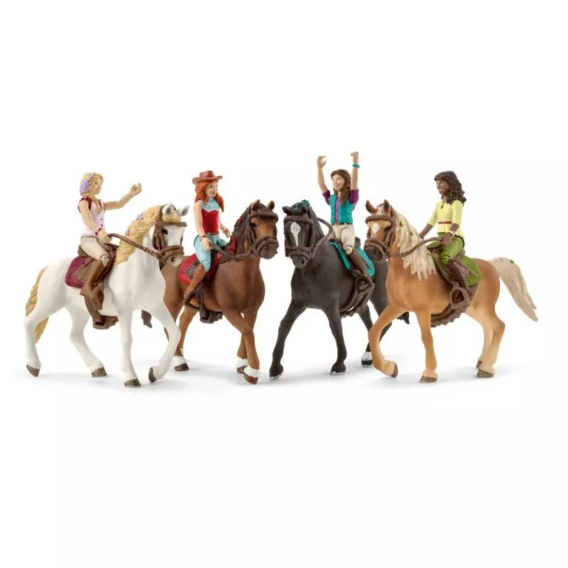 Schleich 42517 Černovláska Sarah a kůň Mystery