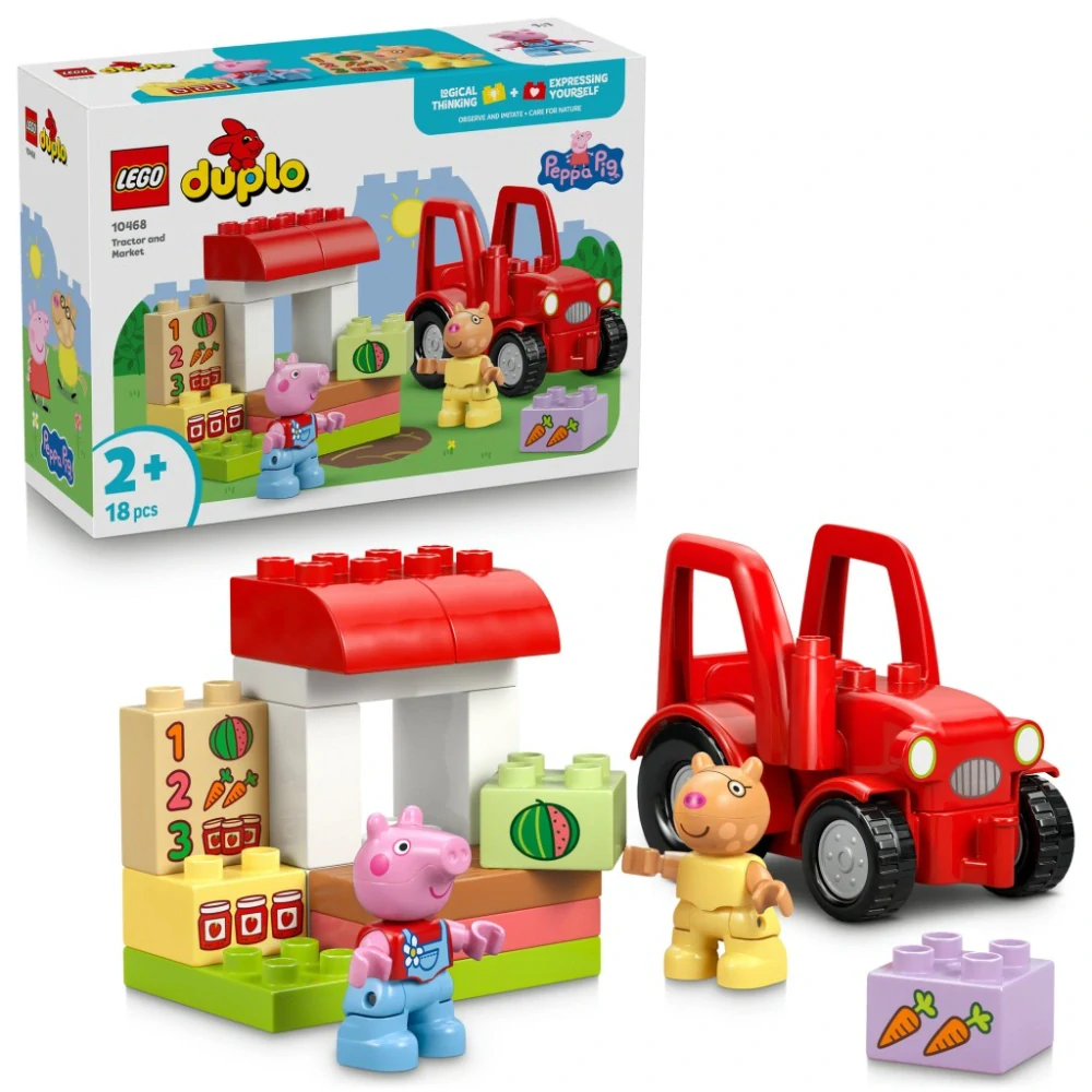 LEGO® 10468 DUPLO® Prasátko PeppaTraktor a tržnice