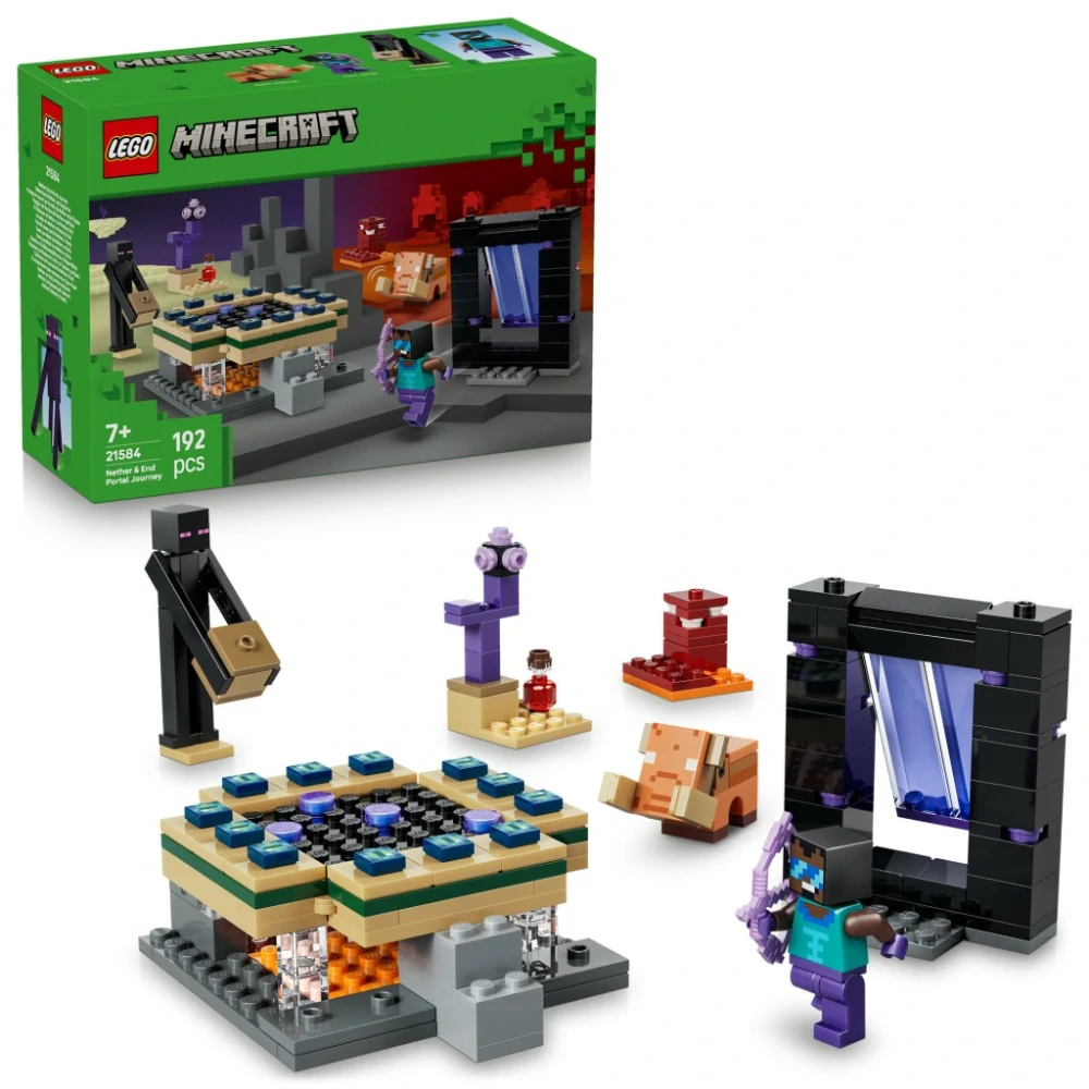LEGO® 21584 Minecraft® Cesta portálem do Netheru a Endu