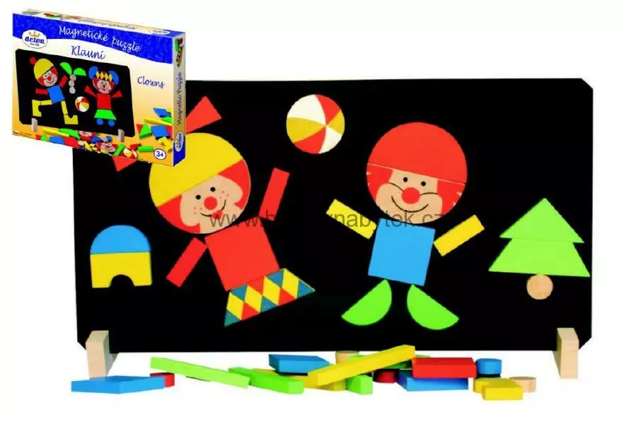 Detoa Magnetické puzzle Klauni v krabici 33x23x3,5cm