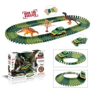Alltoys Mustar Variabilní dráha s dinosaury 100 dílů