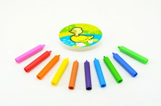 Pastelky do vany Moje první zvířátka 10 ks s houbičkou v krabičce