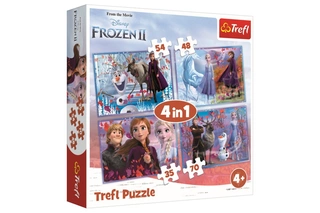 Trefl Puzzle 4v1 Ledové království II/Frozen II