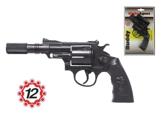 Kapslovka Buddy s tlumičem 23 cm "12" na kartě