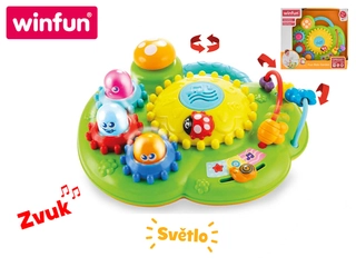Winfun Zahrádka se zvířátky pohyblivá na baterie se světlem a zvukem 6m+ v krabičce