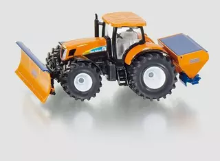 SIKU Super - Traktor s přední radlicí a sypačem soli, 1:50