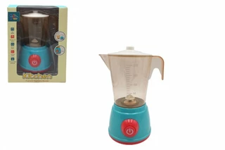 Mixér kuchyňský plast 20cm na baterie se zvukem se světlem v krabici 17x25x12cm
