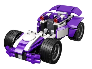 LiNooS stavebnice 229ks auto sportovní na zpětný chod v krabičce