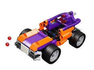 LiNooS stavebnice 223ks auto sportovní na zpětný chod v krabičce