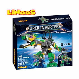 LiNooS robot/dinosaurus s postavičkou 365 ks