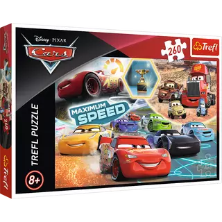 Trefl Puzzle Cars 3 koláž 260 dílků 60x40cm v krabici 40x27x4cm
