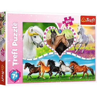 Trefl Puzzle Koně 200 dílků 48x34cm v krabici 33x23x4cm