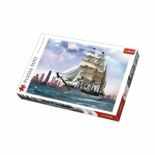 Trefl Puzzle Plachtění kolem Chicaga 500 dílků 48x34cm v krabici 40x26,5x4,5cm