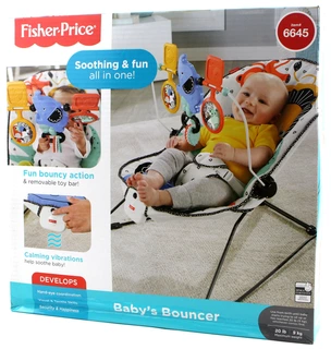 Mattel Fisher Price Houpací sedátko s odnímatelnou hrazdičkou