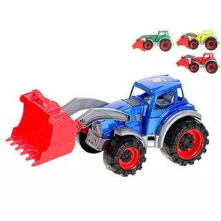 Traktor nakladač 38cm 4 barvy v síťce