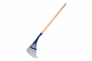  Hrábě planžetové modré s násadou kov/dřevo 80cm nářadí