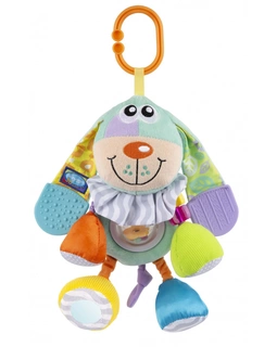 PLAYGRO - ZÁVĚSNÝ PEJSEK S KOUSÁTKY PASTELOVÝ