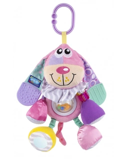 PLAYGRO - ZÁVĚSNÝ PEJSEK S KOUSÁTKY RŮŽOVÝ