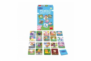 Dino Pexeso 48 pevných kartiček Prasátko Peppa/Peppa Pig společenská hra v krabičce