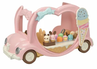 Sylvanian Families Růžový zmrzlinářský vůz