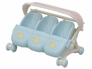 Sylvanian Families Kočárek pro trojčata