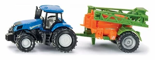 SIKU 1668 Traktor s přívěsem na rozprašování hnojiva