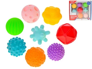 Míček s texturou 6-7,5 cm 6m + 8 ks