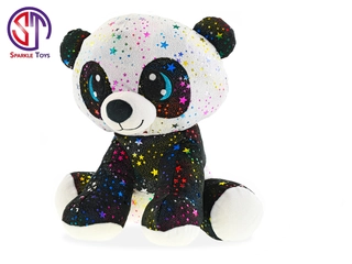 Mikro Trading Panda Star Sparkle plyšová 35cm sedící 0m+
