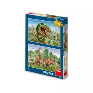 Dino Puzzle 2x48SOUBOJ DINOSAURŮ