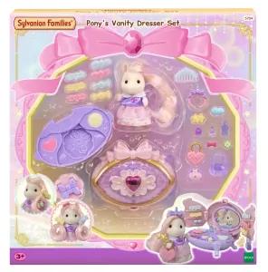 Sylvanian Families Toaletní sada s příslušenstvím a česacím poníkem
