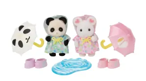 Sylvanian Families Procházka v dešti Baby Duo