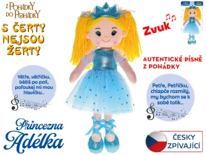 Mikro Trading Panenka Princezna Adélka 35cm měkké tělo na baterie česky zpívající 0m+ na kartě