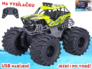 R/C auto terénní 20cm 1:18 2,4GHz s USB adaptérem 2barvy v krabičce