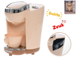 Mikro Trading Kávovar 18,5cm na baterie se světlem a zvukem 18m+ v krabičce
