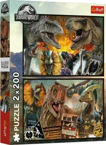 Trefl puzzle 2x200 Jurský svět