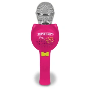 Bontempi Karaoke bezdrátový mikrofon růžový