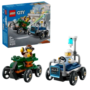 LEGO® City 60459 Závodní balíček: Letadlo vs. nemocniční lůžko