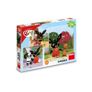 Dino Puzzle Bing si hraje 3x55 dílků