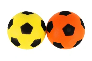 Teddies Míč pěnový fotbalový 18cm 2 barvy v síťce