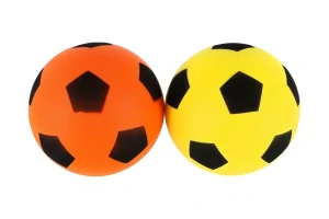 Teddies Míč pěnový fotbalový 21cm 2 barvy v síťce