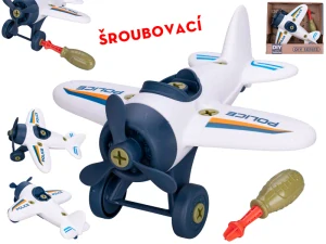 Mikro Trading Letadlo šroubovací 18cm na volný chod v krabičce