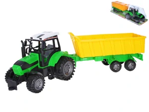 Mikro Trading Traktor 53cm volný chod s vlečkou v krabičce