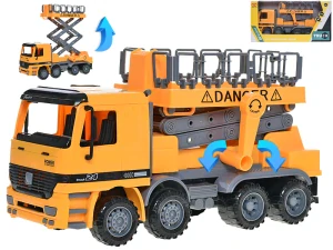 Mikro Trading Auto nákladní 33cm 1:10 na setrvačník se zdvižnou plošinou v krabičce