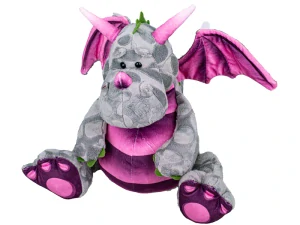 Mikro Trading Drak plyšový 30cm šedý sedící 0m+ v sáčku