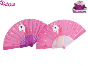 Mikro Trading Unicorn vějíř 23cm 2barvy