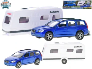 Kids Globe Traffic Volvo V70 kov s karavanem 30cm na zpětný chod v krabičce