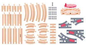 Woody Set kolejí s točnou, 50ks