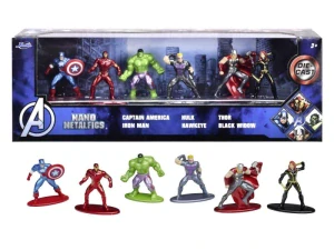 Jada Marvel Avengers Kovové sběratelské nanofigurky 1,65", sada 6 ks