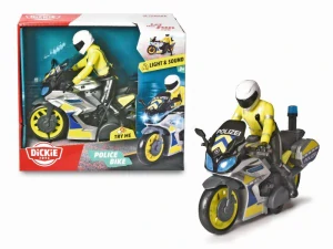 Dickie Policejní motocykl 17 cm s jezdcem