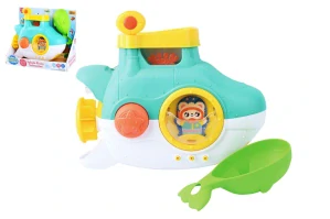 Teddies Ponorka do vany plast 23cm na přísavky s lopatkou v krabici 27x21x12cm 12m+